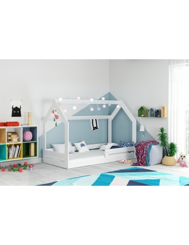 Bed For Children HOUSE 1 - White, Single, 160x80cm