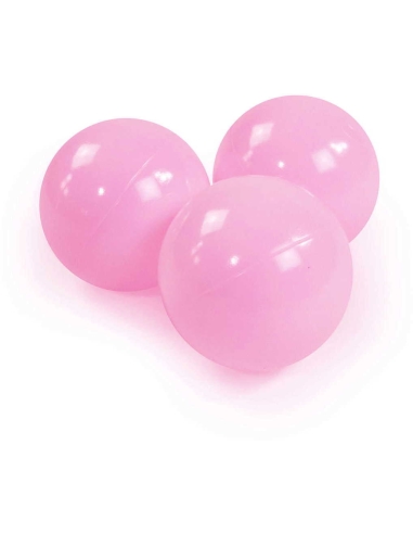 Plastikinių kamuoliukų rinkinys MeowBaby, 50vnt., pasteliniai rožiniai