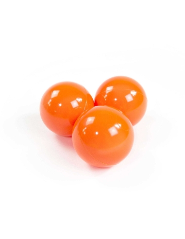 Plastikinių kamuoliukų rinkinys  MeowBaby, 50vnt., oranžiniai