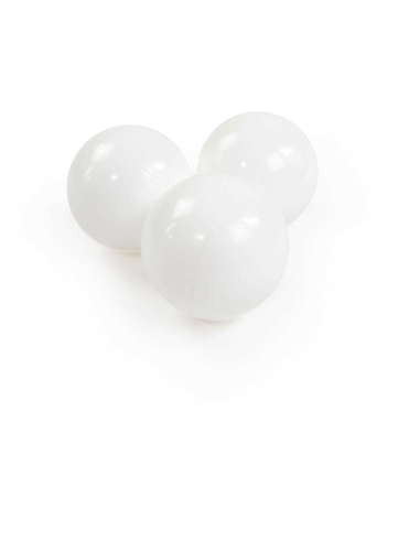 Plastikinių kamuoliukų rinkinys MeowBaby, 50vnt., balti