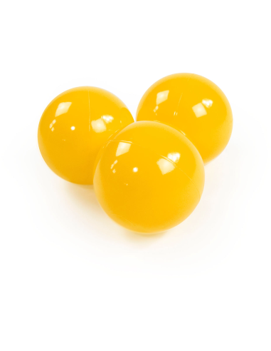Plastikinių kamuoliukų rinkinys MeowBaby, 50vnt., garstyčių spalvos