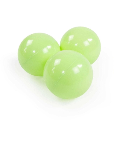 Plastikinių kamuoliukų rinkinys MeowBaby, 50vnt., šviesiai žali