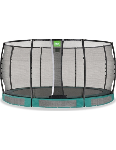 EXIT Allure Premium ground trampoline ø427cm - green