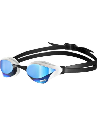 Veidrodiniai plaukimo akiniai Arena Cobra Core Swipe, mėlyni-balti