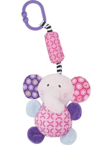 Pliušinis žaislas-drambliukas Lorelli Toys Campanula, rožinis