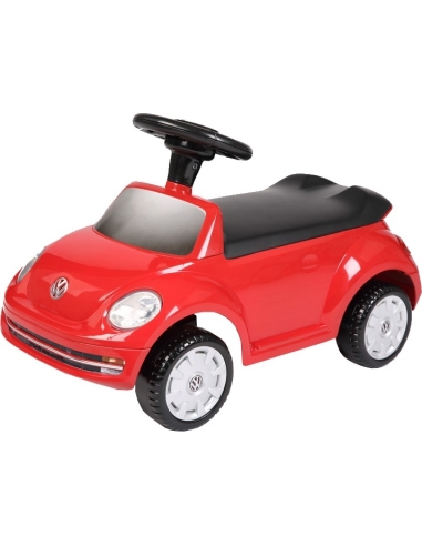 Vaikiškas stumdomas automobilis RollPlay VW Beetle Foot-To-Floor, raudonas