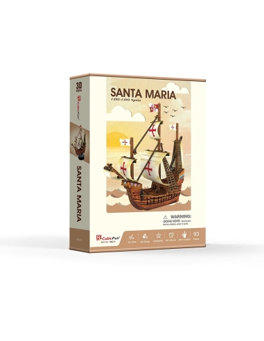 CUBFUN 3D dėlionė (maža) „Laivas „Santa Maria“