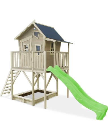 "EXIT Crooky 750" medinis žaidimų namelis - pilkai smėlio spalvos