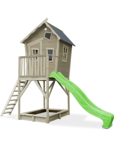 "EXIT Crooky 700" medinis žaidimų namelis - pilkai smėlio spalvos