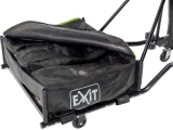 Mobilus krepšinio stovas su spyruokliuojančiu lanku Exit Galaxy Black 112x73cm