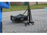 Mobilus krepšinio stovas su spyruokliuojančiu lanku Exit Galaxy Black 112x73cm