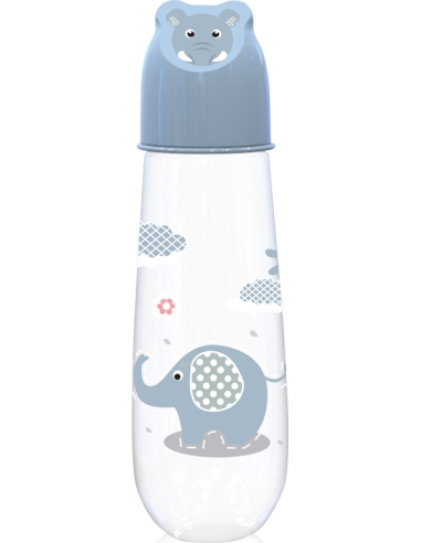 Maitinimo buteliukas Baby Care Character Hood Moonlight, 250ml, mėlynas