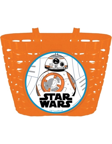 Dviračio krepšys ant vairo BONIN Star Wars, oranžinis, plastikinis
