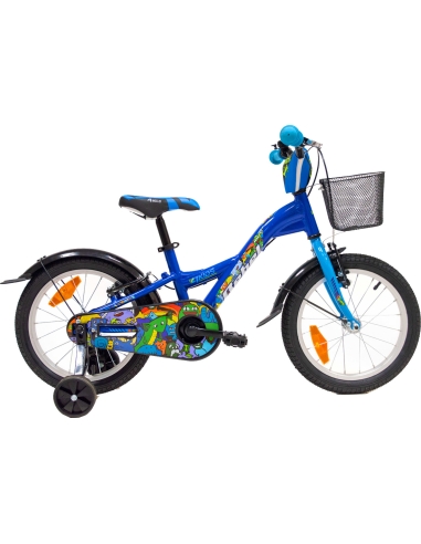 Dviratis 4KIDS Rebel 16", Size 10" (25.5 cm), mėlynas