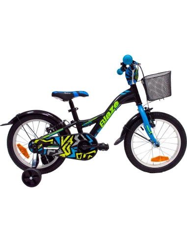 Dviratis 4KIDS Blaze 16", Size 10" (25.5 cm), juodas