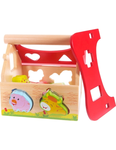 Medinis namas su kaladėlėmis Ecotoys