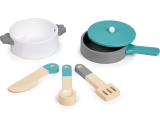 Medinė virtuvėlė XXL su skalbimo mašina Ecotoys