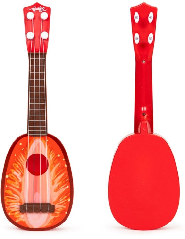 Ukulele gitara vaikams keturių stygų braškių