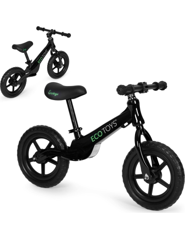 Vaikiškas krosinis dviratis EVA ratai ECOTOYS juodas
