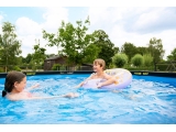 EXIT Black Leather pool ø360x122cm with sand filter pump - black