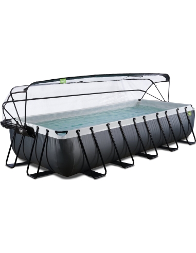 EXIT Black Leather pool 540x250x100cm with sand...