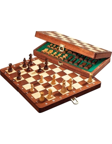 Travel Chess Set Philos Dlx magnetic 26.5 x 13.5 cm