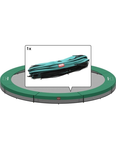 Inground Padding Berg Favorit 270, Green, 8 Sections