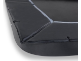 EXIT Dynamic ground level trampoline 305x519cm with Freezone safety tiles - black