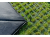 EXIT Dynamic ground level trampoline 305x519cm with Freezone safety tiles - black