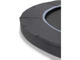EXIT Dynamic ground level trampoline ø366cm with safety net - black
