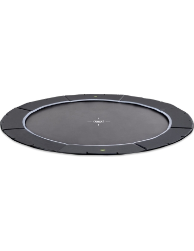 EXIT Dynamic ground level sports trampoline ø427cm - black