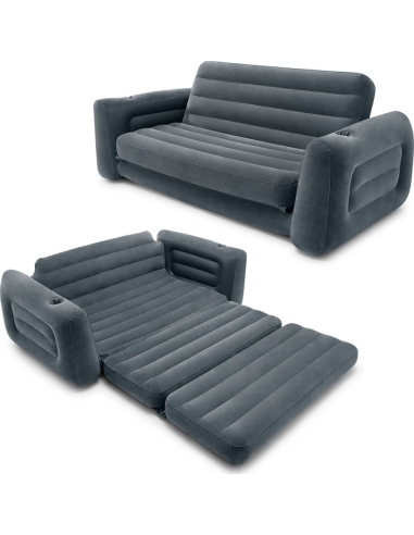 Pripučiama sofa-lova, konvertuojamas čiužinys 2in1 INTEX 66552