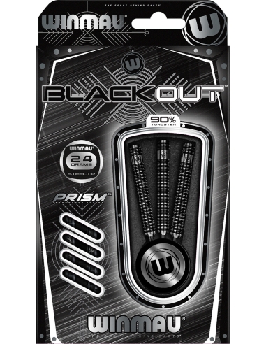 Smiginio strėlytės Winmau Blackout Steel Tip 24 g