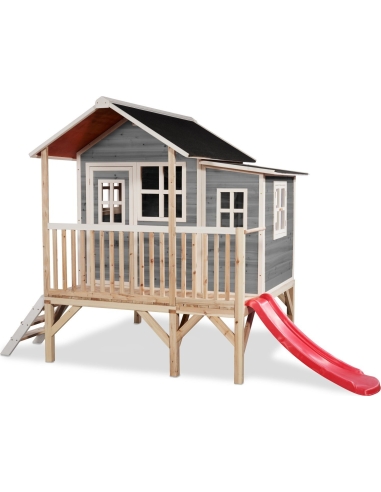 EXIT Loft 350 wooden playhouse - grey