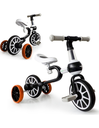 Balansinis dviratukas Ecotoys 4in1, su pedalais ir šoniniais ratukais