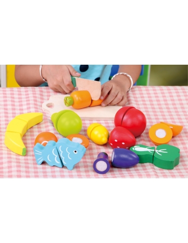 Vaisių ir daržovių rinkinys Ecotoys (13 vnt.)