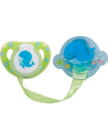 Čiulptukas su laikikliu Baby Care, mėlynas