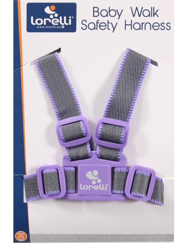 Kūdikio vaikščiojimo petnešos Lorelli Harness, pilkos-violetinės