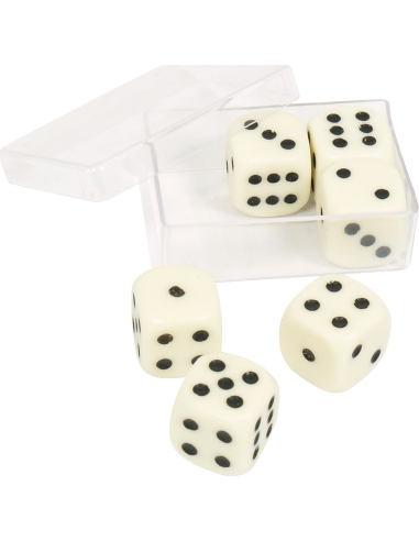 Dice in Box Buffalo, 16 mm, 6 pcs