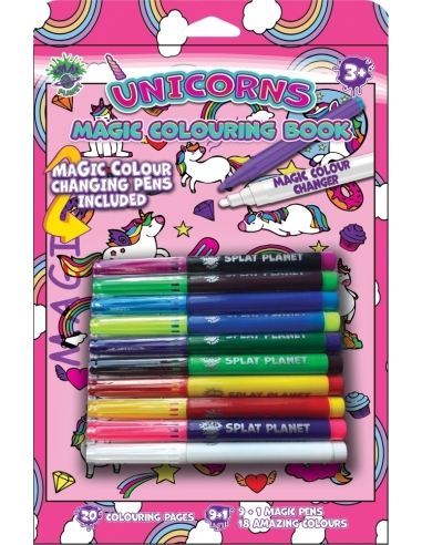 Splat Planet magic colouring book UNICORN