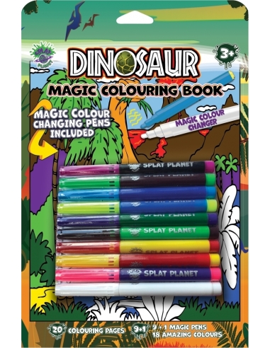 Splat Planet magic colouring book DINOSAURS