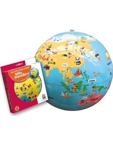 CALY Inflatable globe Tiny Travellers, 30 cm