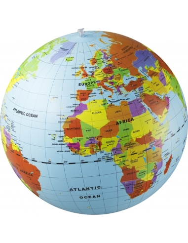 CALY Inflatable globe The World, 50 cm