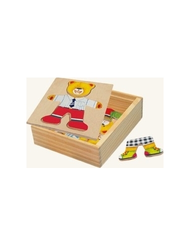 Wooden puzzle - game "Willi bear", 3+