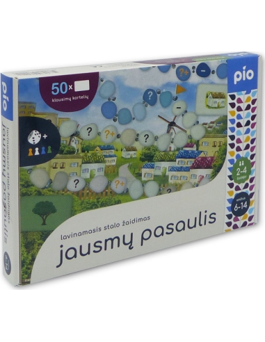 Educational tabletop game JAUSMŲ PASAULIS, 6+