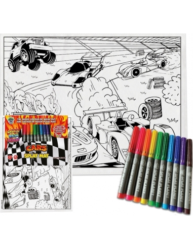 Colouring placemat CARS