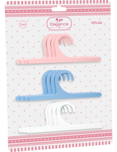 Arias hangers for doll clothes, 12 pcs.