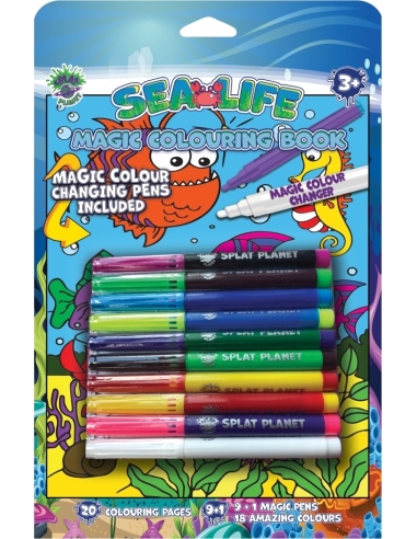 Splat Planet magic colouring book SEA LIFE