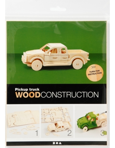 3D Construction figure, PICK-UP TRUCK