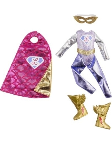 Lottie accessory set Superhero Outfit